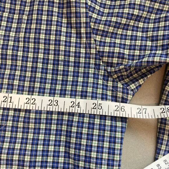Tommy Hilfiger 100% Cotton Plaid Check Button Long Sleeve Classic Fit Shirt XXL - Picture 8 of 10